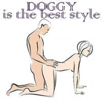 «Doggy Style for Sex» sticker set