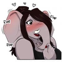 «Ellie Milf» sticker set