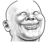 «Human Skin Head By FUMISAN» sticker set
