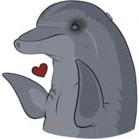 «CALL Dolphin» sticker set