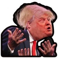 «Trump4Prezident» sticker set
