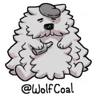 «Coal» sticker set