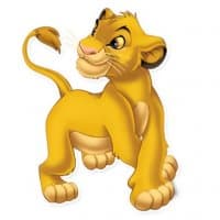 «Simba» sticker set