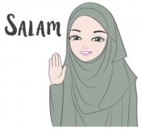 «Hijabi (Eng. version) @bistic» sticker set