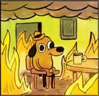 «This is Fine» sticker set