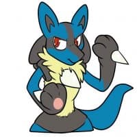 «Lucario By Mander» sticker set