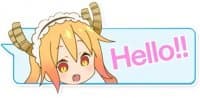 «Miss Kobayashi’s Dragon Maid» sticker set