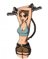 «LaraCroft» sticker set