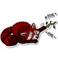 «Linus Red Panda» sticker set