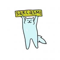 «sarcasm» sticker set