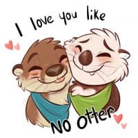 «Otters: Sake and Tako!» sticker set