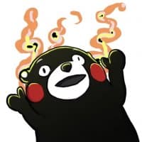 «Kuma-Kumamon» sticker set