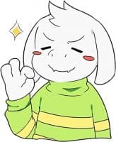 «Asriel (art by DM at Inkbunny)» sticker set