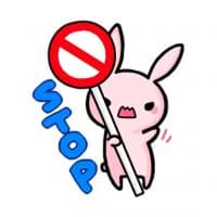 «Pink-Bunny» sticker set