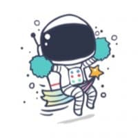 «Astronaut» sticker set