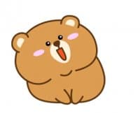 «Fat Chubby Bear» sticker set