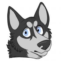 «Dirty Husky by Paper-Wings» sticker set