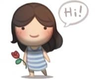 «HJS Lovely Girl» sticker set