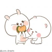 «Puffy Bear & Rabbit (@Love_Graphs)» sticker set
