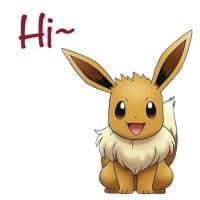 «Love Eevee» sticker set