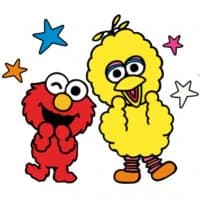 «elmo» sticker set