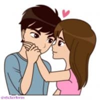 «love» sticker set