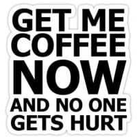 «Coffee!!» sticker set