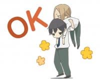 «Tanaka-kun Wa Itsumo Kedaruge» sticker set