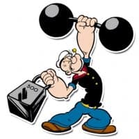 «Popeye» sticker set