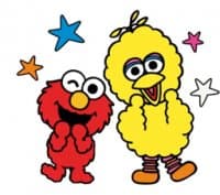 «Sesame Street Happy» sticker set
