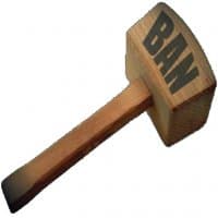«Banhammer» sticker set