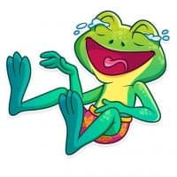 «Oliver the Frog» sticker set