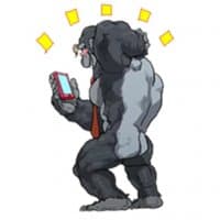«clerkgorilla» sticker set