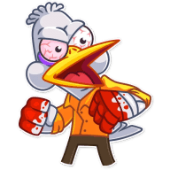 «Detective Caplini» sticker set