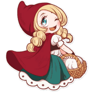 «Red Riding Hood» sticker set